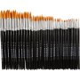 Gold Line penselen - nr. 1+2+4+8+12+18+22 - rond - 7 x 12 stuks