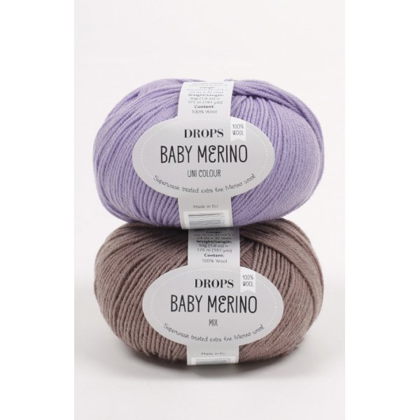 Drops Baby Merino-garen - 50 g (ca. 40 verschillende kleurkeuzes) Drops Baby Merino-garen - 50 g (ca. 40 verschillende kleurkeuzes)