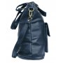 Blauwe imitatieleren tas/tas Blauwe imitatieleren tas/tas