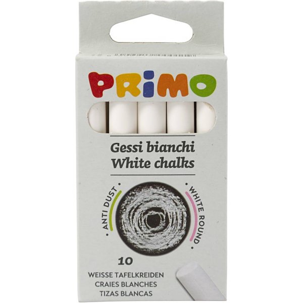 Krijt - wit - 10 st Krijt - wit - 10 st
