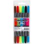 Colortime Dubbele marker - standaardkleuren - 6 st