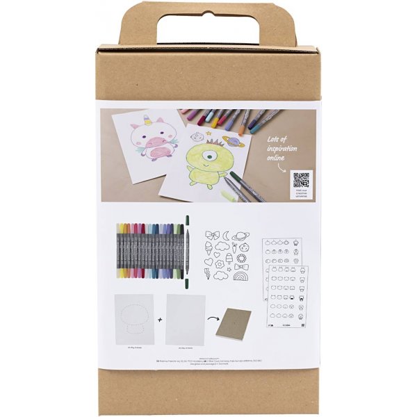 DIY Kit Draw - pastelkleuren - Gemengde figuren DIY Kit Draw - pastelkleuren - Gemengde figuren