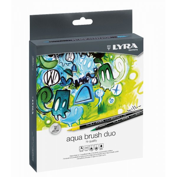 Aquarelpennen Aqua Brush Duo - 36-pack