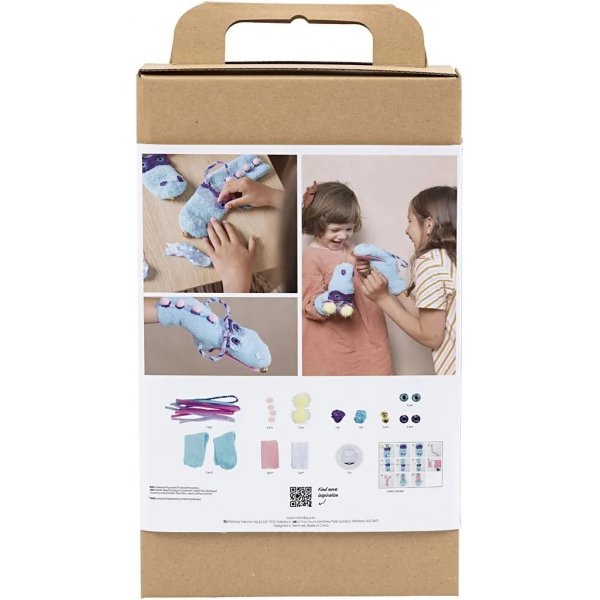 DIY Kit Decoratie, gemengde kleuren, Sokkenmonster DIY Kit Decoratie, gemengde kleuren, Sokkenmonster