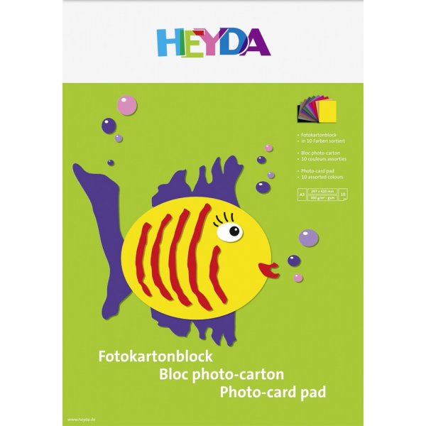 Blok gekleurd papier A3 300 g - 10 pagina\\\'s