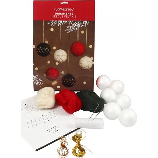 Knutselset - Kerstballen - 6 st