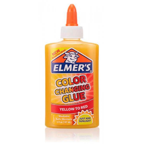 Lijm Elmers - Kleurveranderende lijm - 147 ml - Geel-Rood