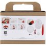 Mini DIY Kit Modelleren - rood/wit - Kerstman