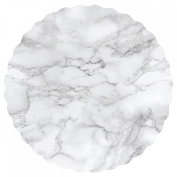 Wasdoek PVC Rond Marmer