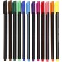 Colortime Fineliner Marker - gemengde kleuren - 12 st