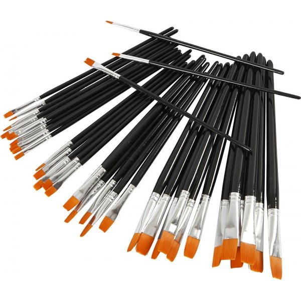 YellowLine Penselenset - nr. 0+2+4+8+12+16 - 36 st