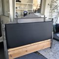 Klant imago Bekledingsstof Vinyl / Kunstleer Zwart - 140 cm