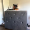 Klant imago Polyester fluweel 150 cm - Zilvergrijs