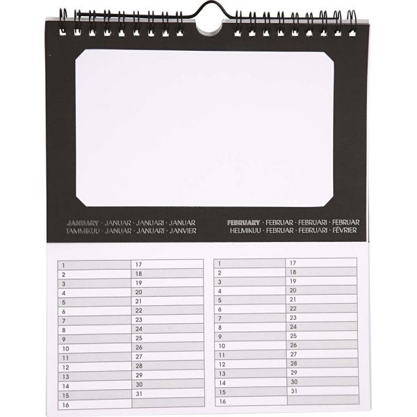 Eeuwigdurende kalender - 19 x 23 cm - 6 st