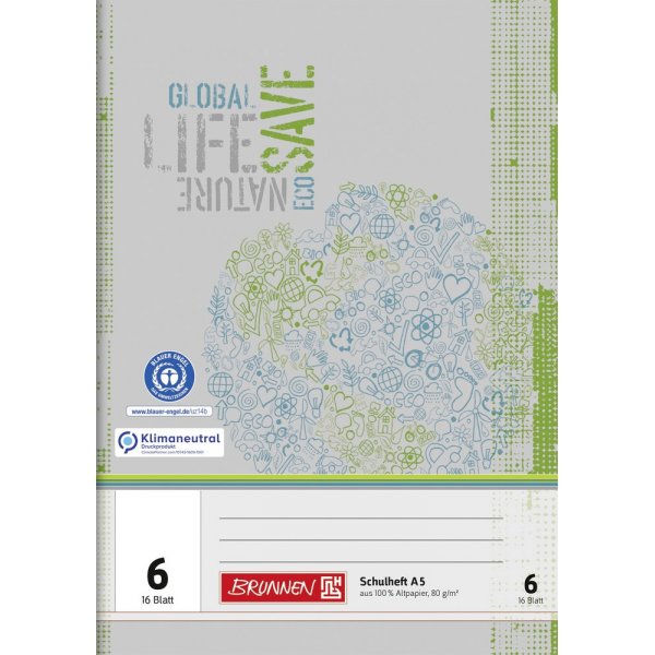 Schoolboekje - A5 gerecycled papier (32 pagina\\\'s)