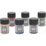 Glasverf metaal - gemengde kleuren - 6 x 30 ml