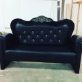 Klant imago Imitatie nappaleer Zwart - 140 cm