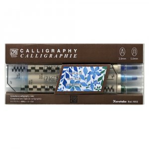 ZIG MS Kalligrafie blauwgroen - 3-delige set ZIG MS Kalligrafie blauwgroen - 3-delige set