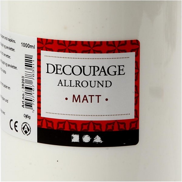 Decoupagelak - allround - mat - 1000 ml