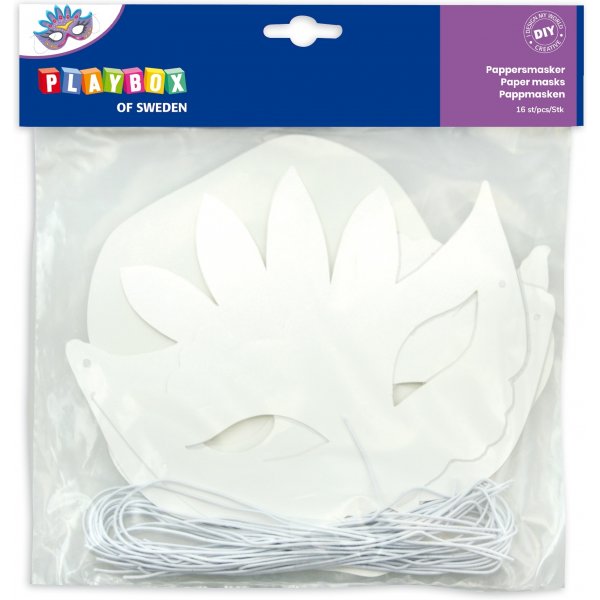 Papieren maskers - 16 st
