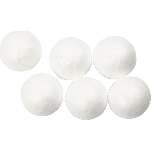 Piepschuim balletjes - wit - Ø1,5 cm - 200 st