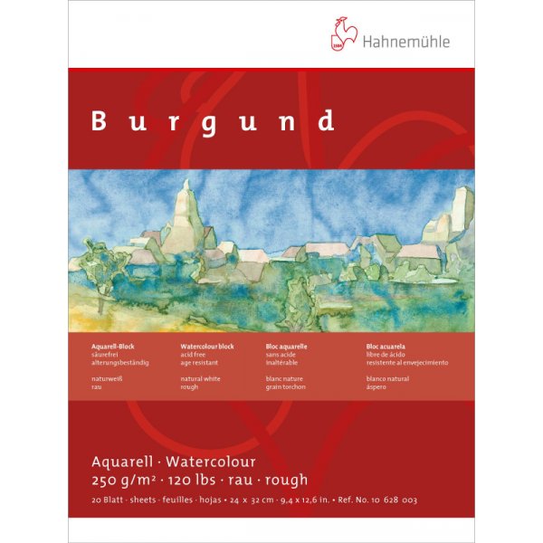 Aquarelblok Hahnemhle Bourgondi 250g