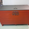Klant imago Onbehandelde houten letters 80x5 mm - E