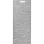 Stickers - zilver - sterren - 10 x 23 cm