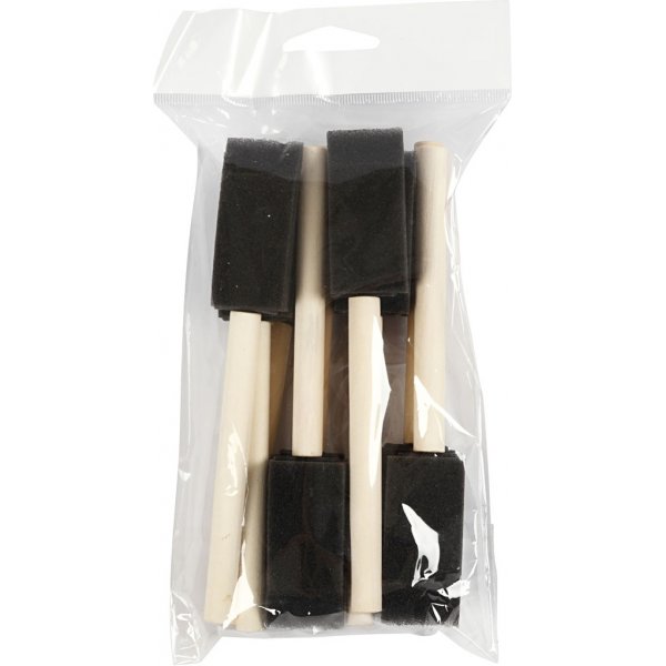 Schuimborstels - 25 mm - 10 st Schuimborstels - 25 mm - 10 st