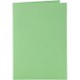 Kaarten en enveloppen - groen 10,5 x 15 cm - 6 sets