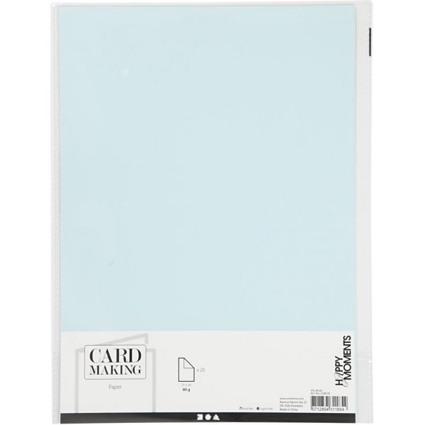 Papier - lichtblauw - A4 - 20 st Papier - lichtblauw - A4 - 20 st