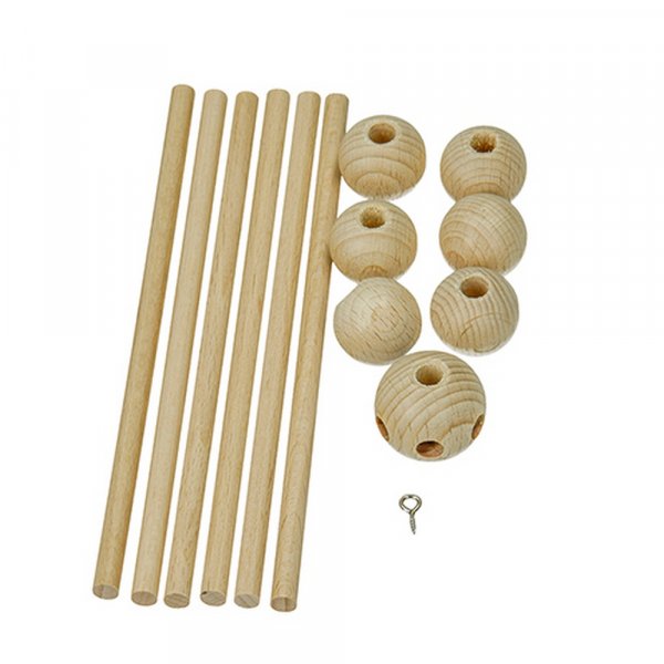 Mobiele ster  33 cm - onbehandeld