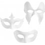 Maskers - wit - 3 x 4 st
