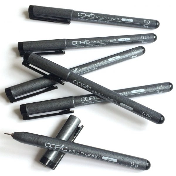 Copic Multiliner Classic Zwart (8 verschillende varianten)