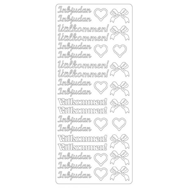 Peel off's-uitnodiging Peel off's-uitnodiging