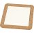 Onderzetters met kurkframe - wit - 2 st Onderzetters met kurkframe - wit - 2 st
