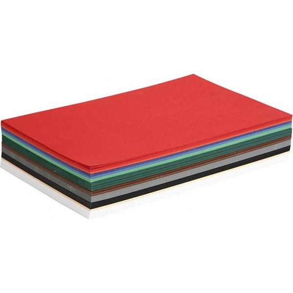 Kerstkarton - gemengde kleuren - A4 - 300 vellen