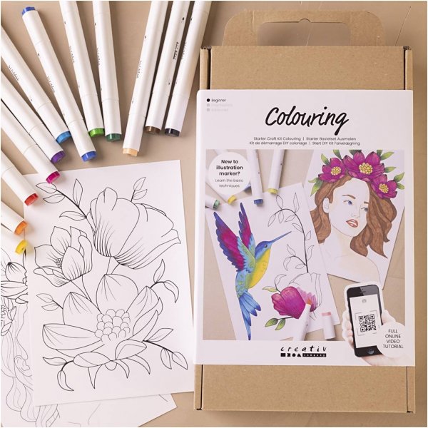 Start DIY Kit Coloring - Tekenpen