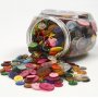 Knoopmix - 2 gaten - gemengde kleuren - 800 st