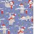 Cadeaupapier - paars - Luiaard - 5 m