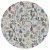 Waxdoek PVC Rond Hilda - Grijs/Multi Waxdoek PVC Rond Hilda - Grijs/Multi