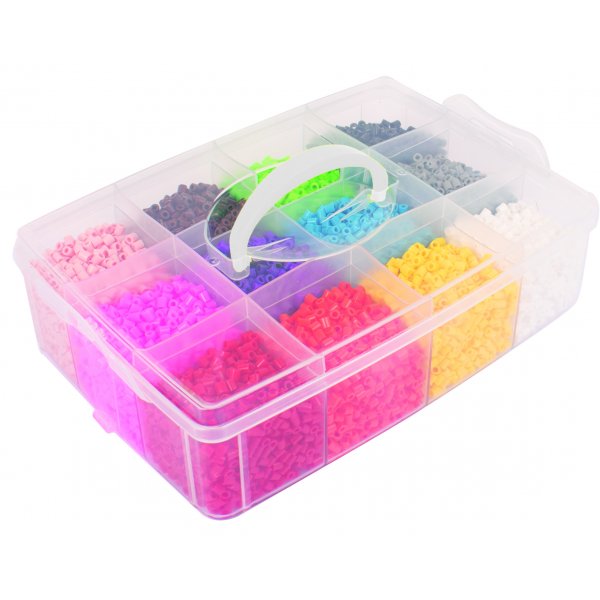 Buiskralen in opbergdoos 12000 kralen