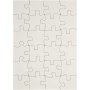 Puzzel - wit - 15 x 21 cm - 16 st