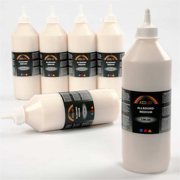 Lijmvernis allround medium - 1000 ml Lijmvernis allround medium - 1000 ml
