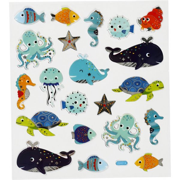 Stickers - zeedieren Stickers - zeedieren