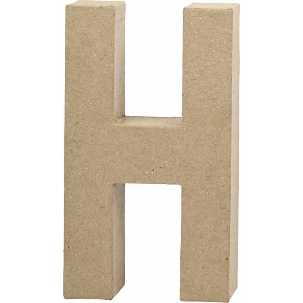 Kartonnen letter - H - 5 cm