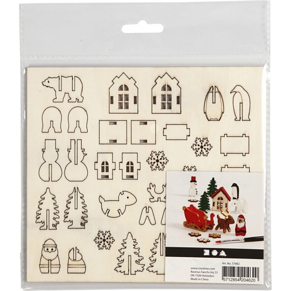 Doe-het-zelf houten figuren - Kerstmis Doe-het-zelf houten figuren - Kerstmis