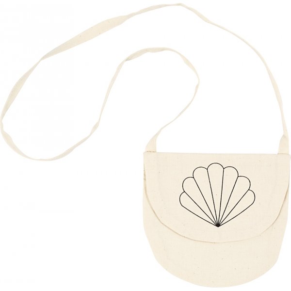 Schoudertas - lichte natuur - clam Schoudertas - lichte natuur - clam