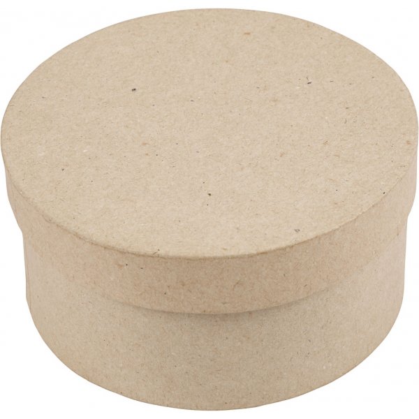Ronde dozen van papier-maché - 3 st Ronde dozen van papier-maché - 3 st