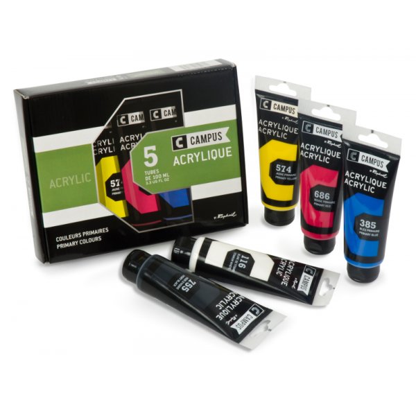 Acrylverfset Campus - 5 tubes 100 ml